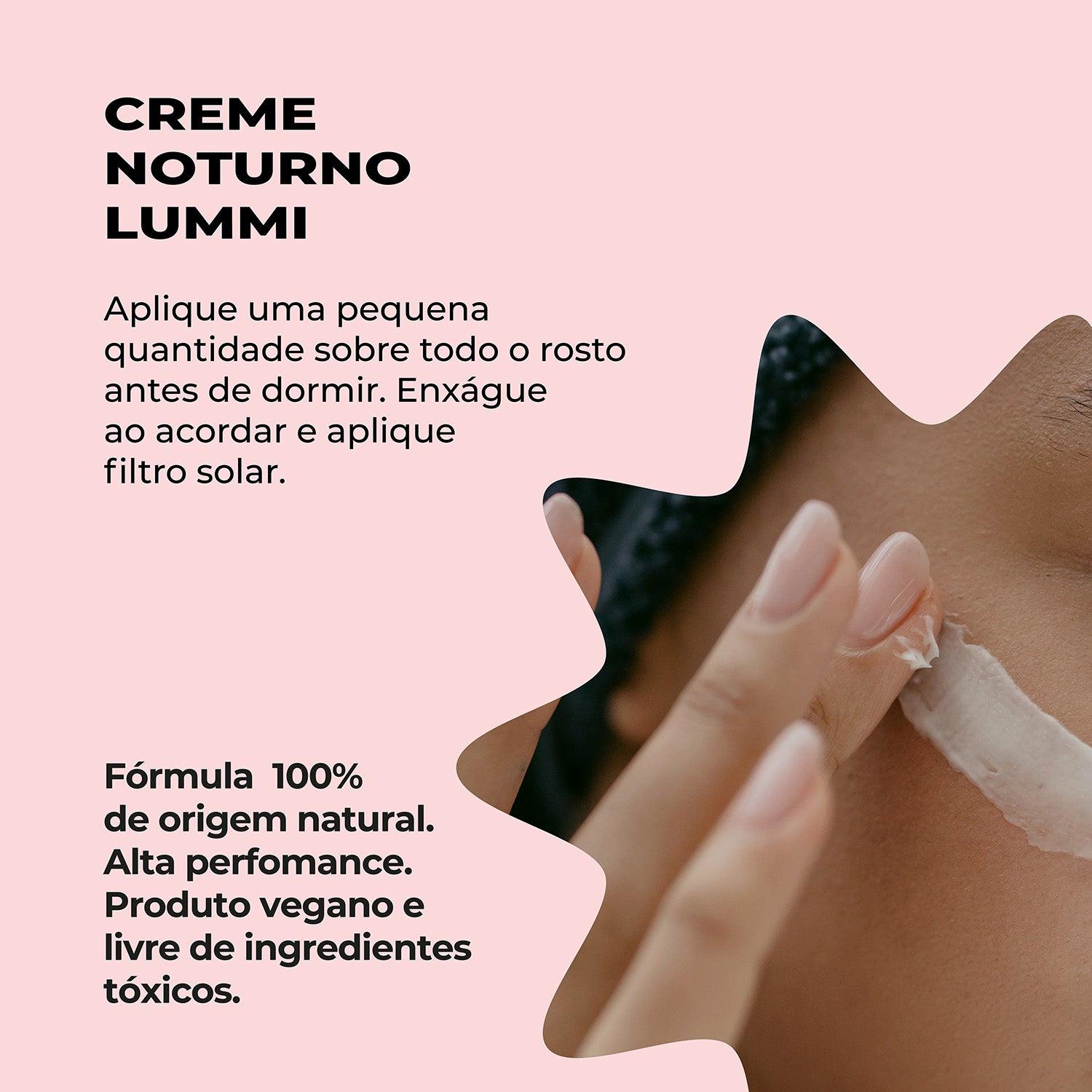 Creme facial noturno Lummi - Beauts - Produto vegano e livre de ingredientes tóxicos