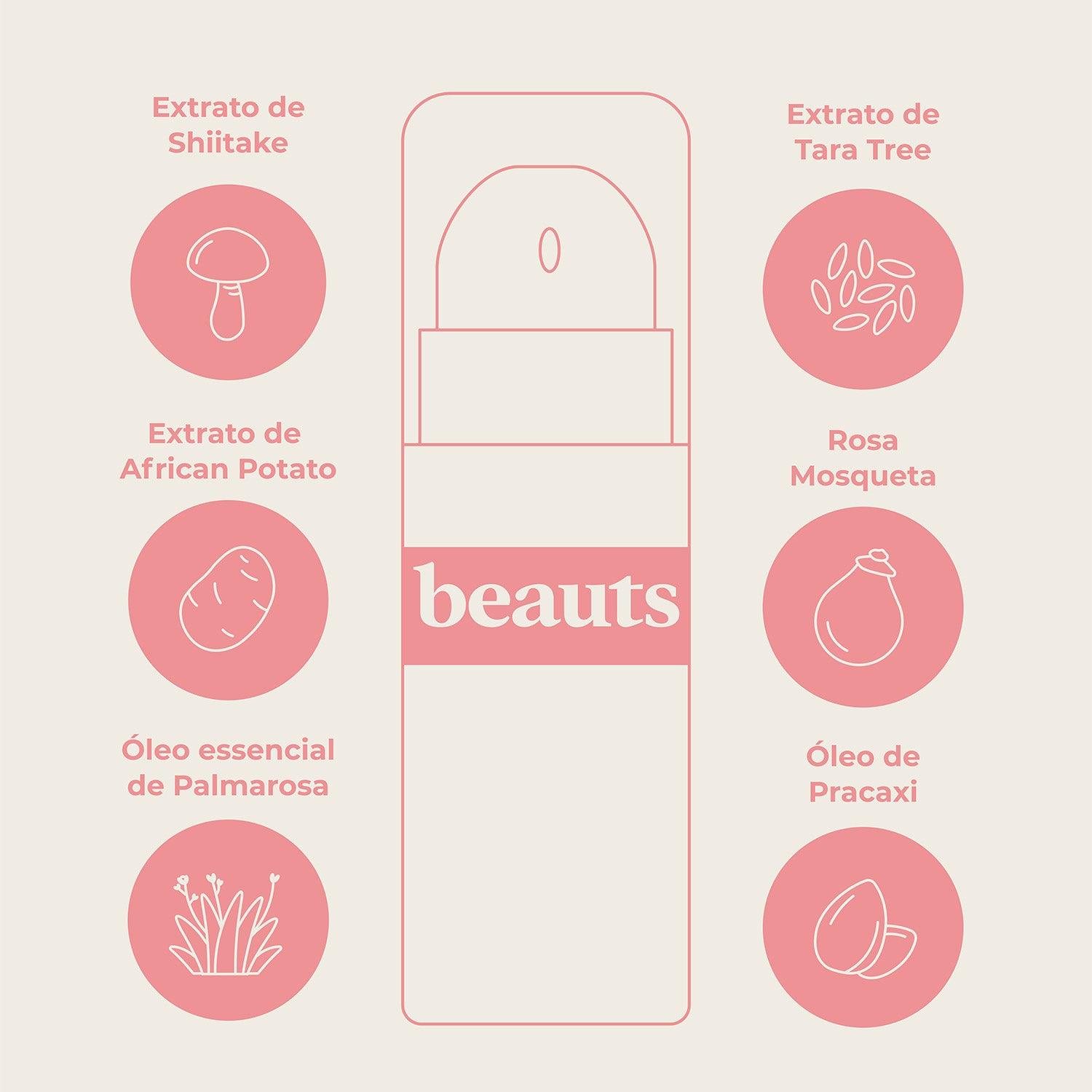 Creme facial noturno - Beauts - ingredientes 
