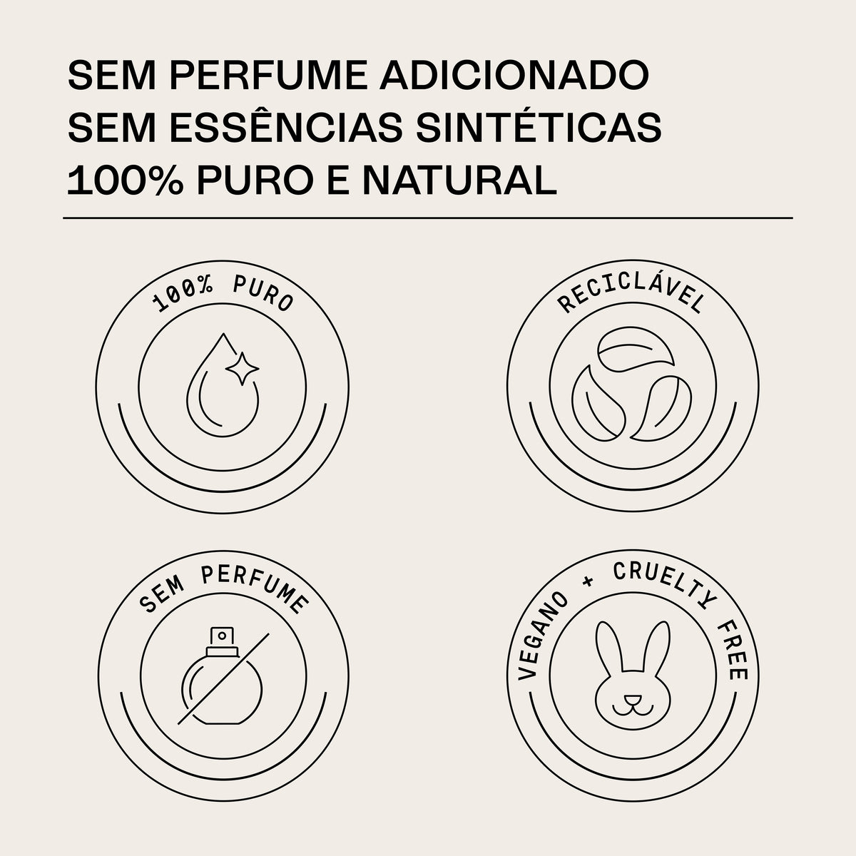 Óleo de rosa mosqueta puro 140 ml Beauts: selos vegano e cruelty free