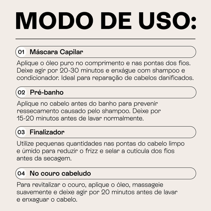 Como usar o Óleo Capilar Beauts: aplicação no couro cabeludo ou nos fios

